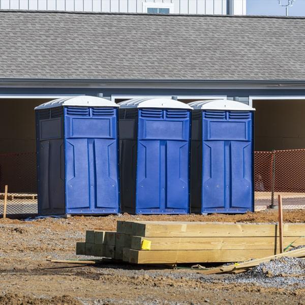Heavy-duty construction site porta potty in Ithaca, New York State